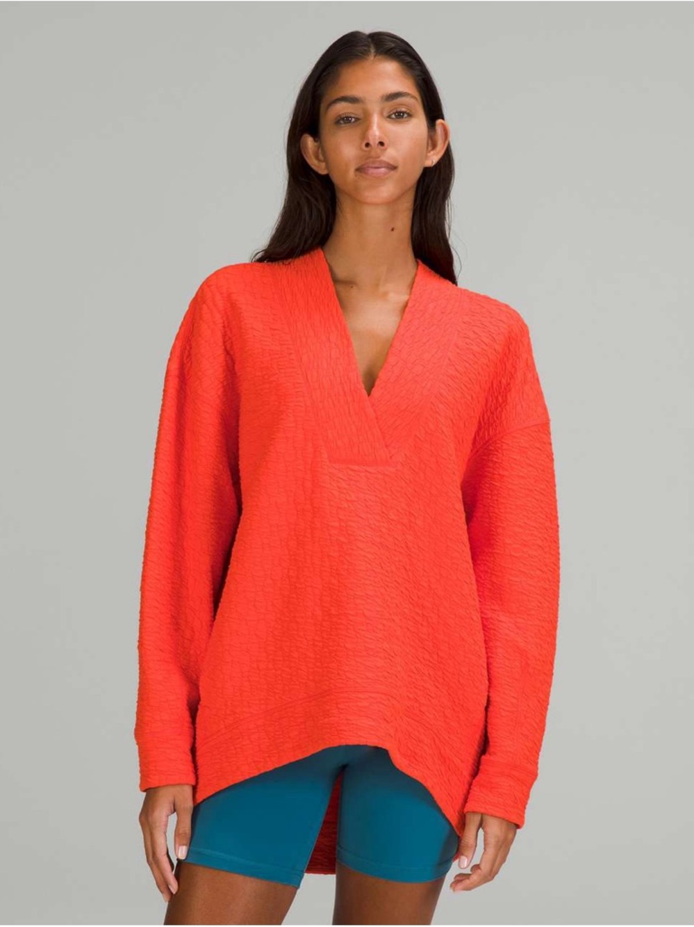 Lululemon Rippled V-Neck Pullover